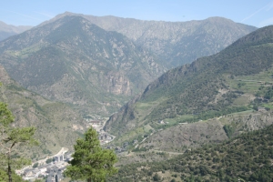 andorra hillside view