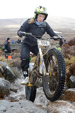 Emma Bristow At Chairlift Day 4 2013 Scottish Six Days Trial