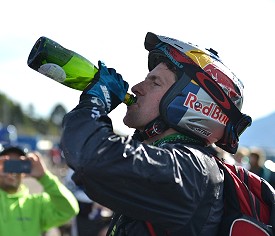 dougie lampkin ssdt winner champagne